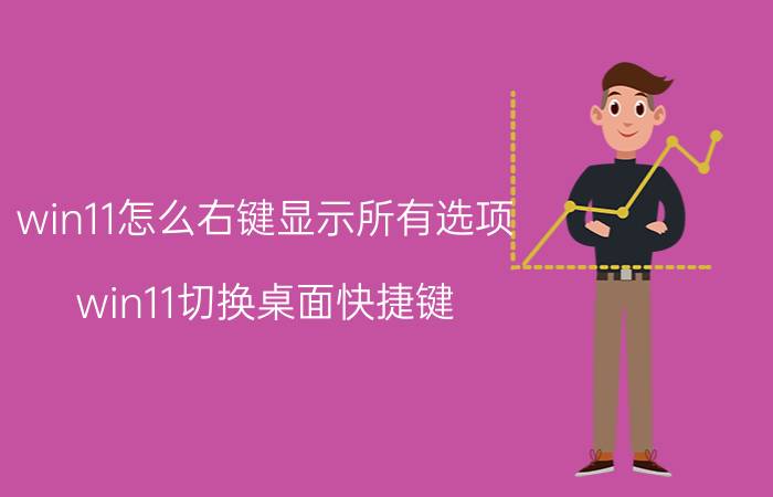 win11怎么右键显示所有选项 win11切换桌面快捷键？